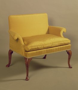 Queen Anne Liebessitz mit Cabriole-Beinen, ca. 1710